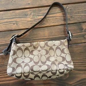 Coach signature fabric bag
